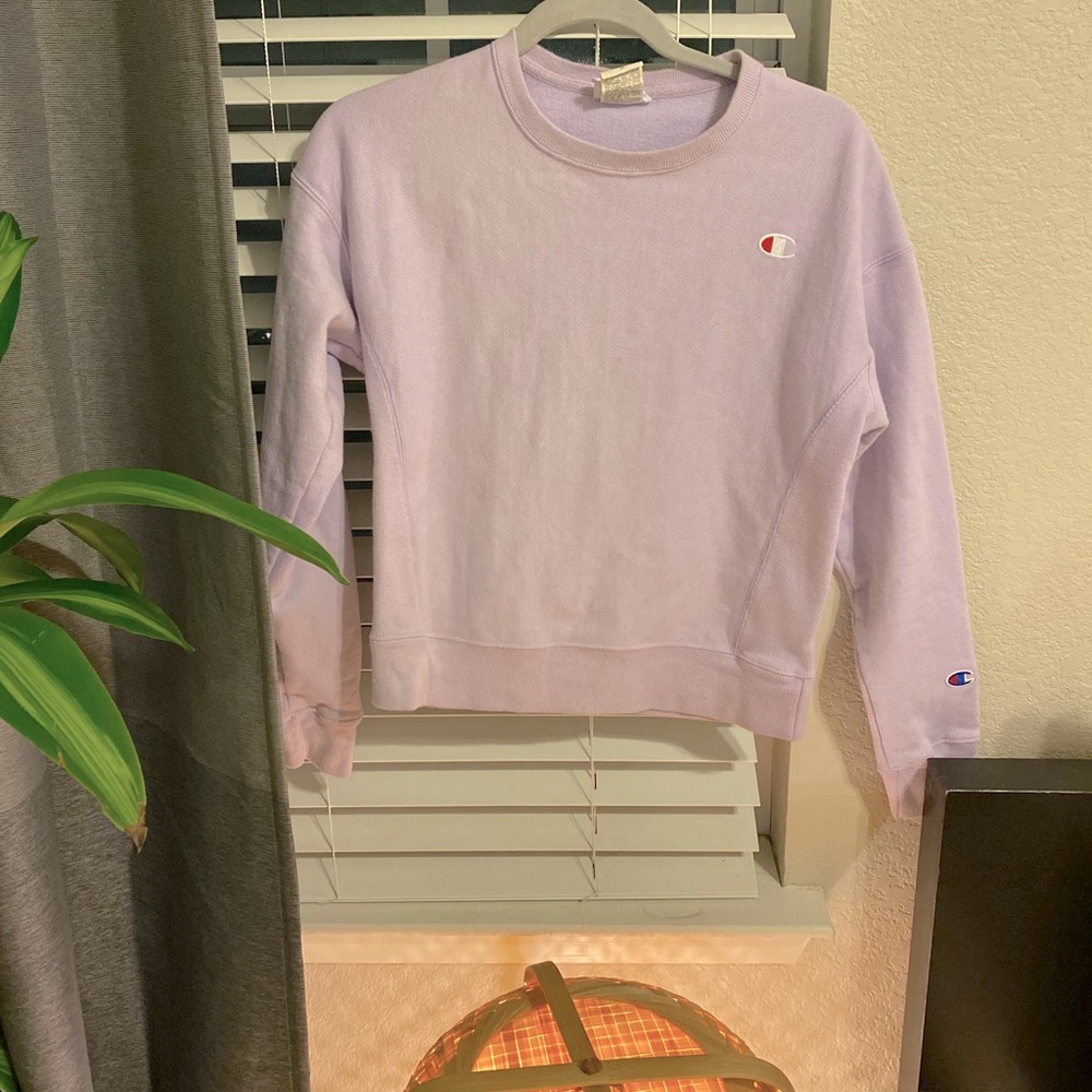 Pastel Purple Champion Sweatshirt